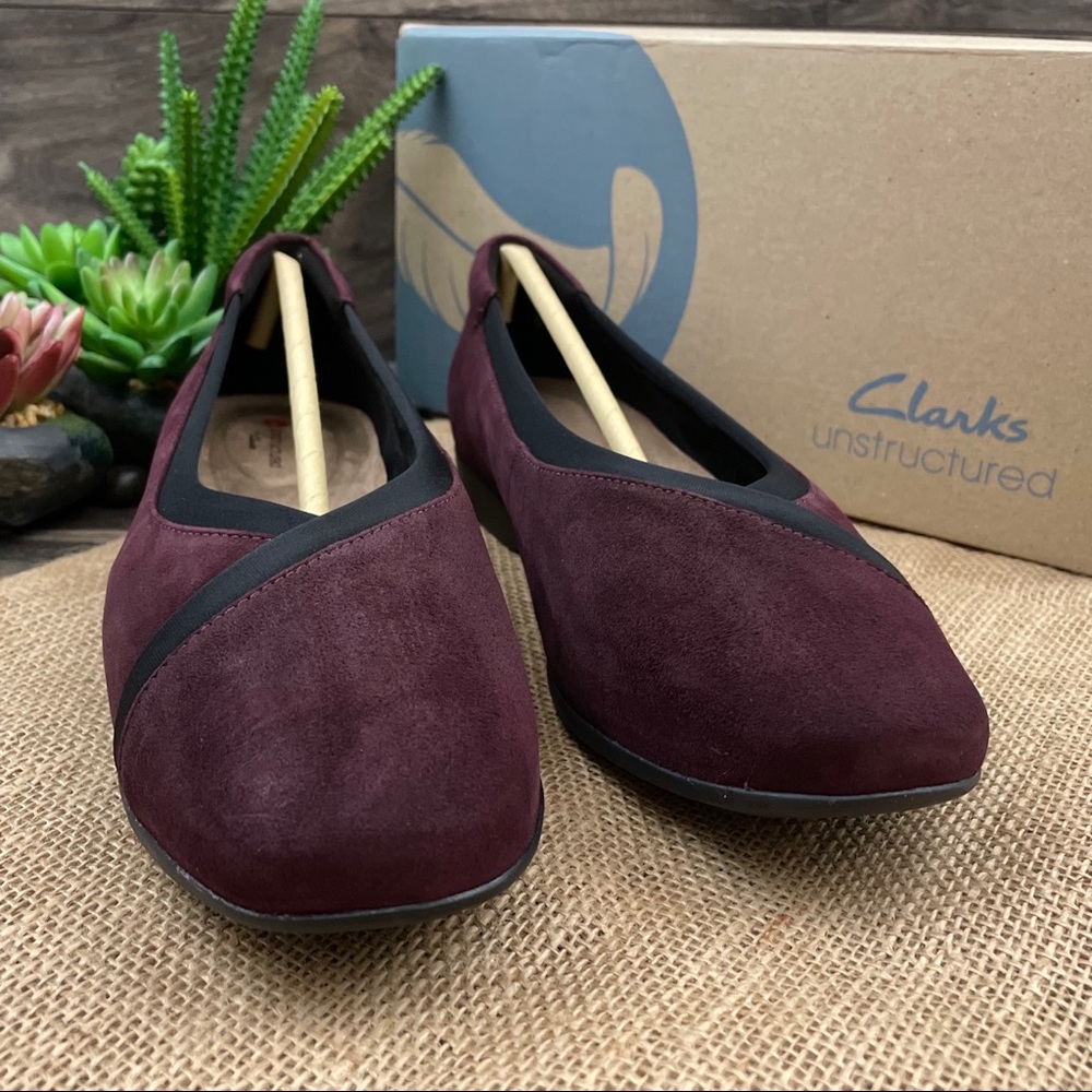 NIB Clarks Un Darcey Ease Slip On Ballet Flats - Picture 3 of 12